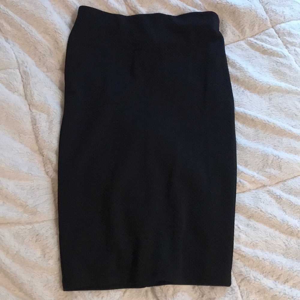 NWOT Black Pencil Skirt Large Forever 21